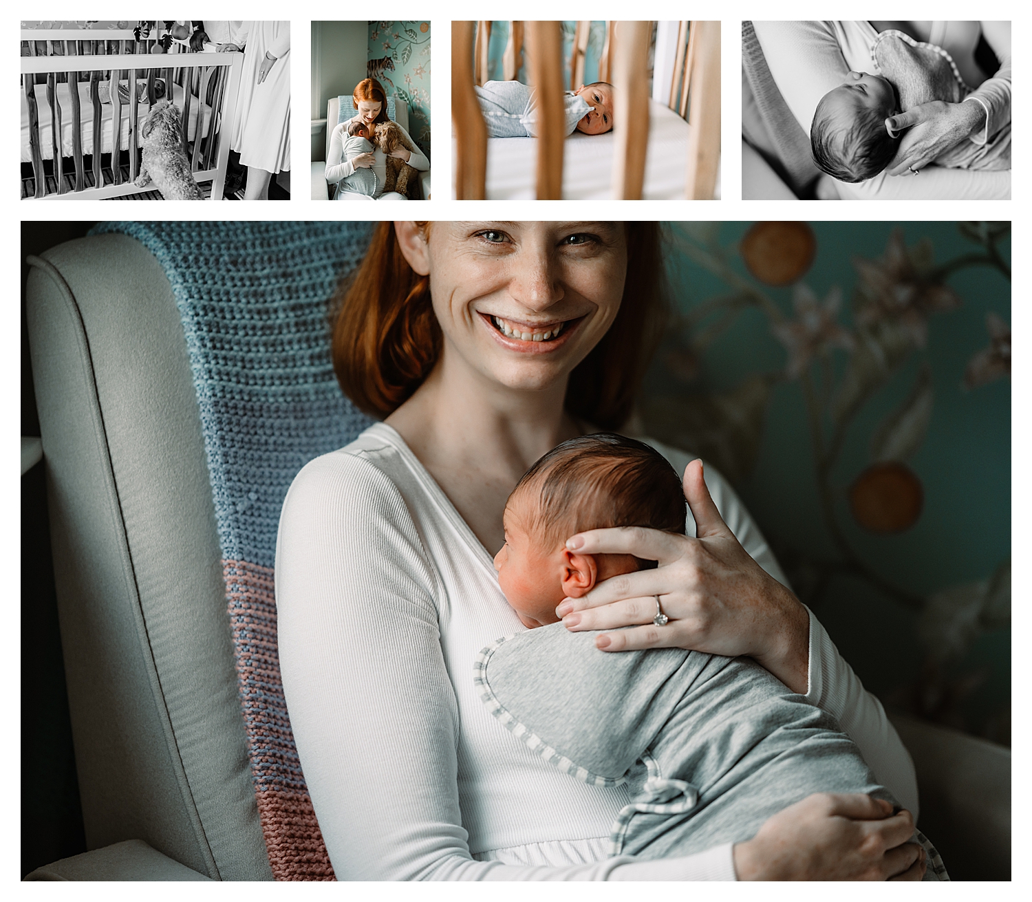In-home newborn photography session