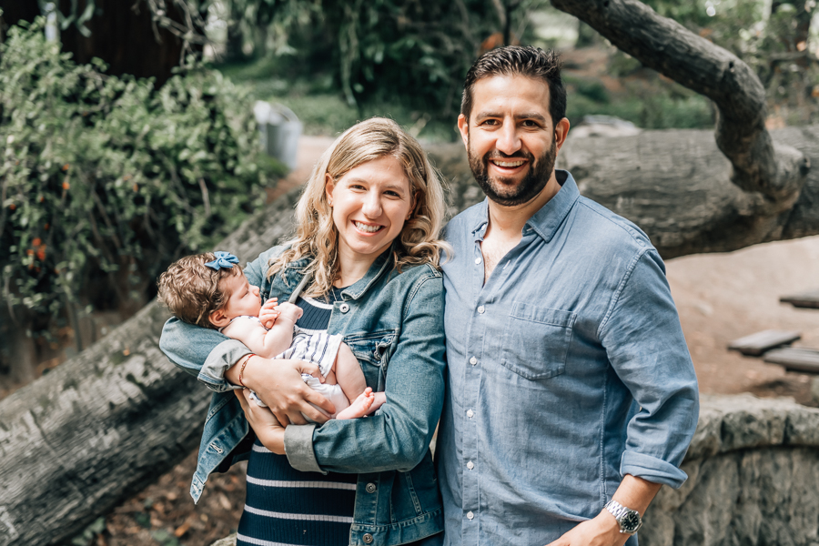 Outdoor newborn session