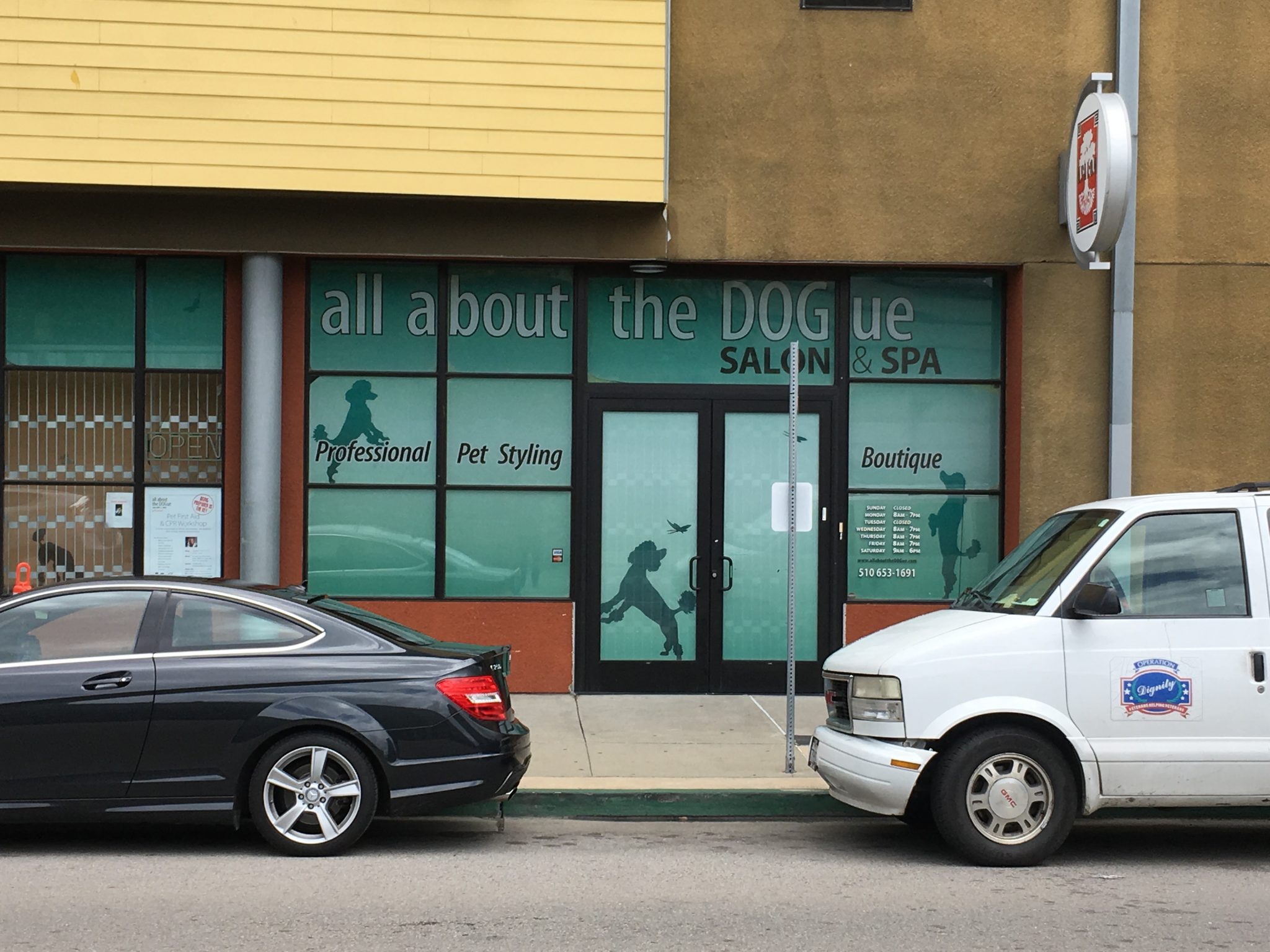 Emeryville, CA - Indoor Perforated Custom Printed Signs for Local Fitness Center