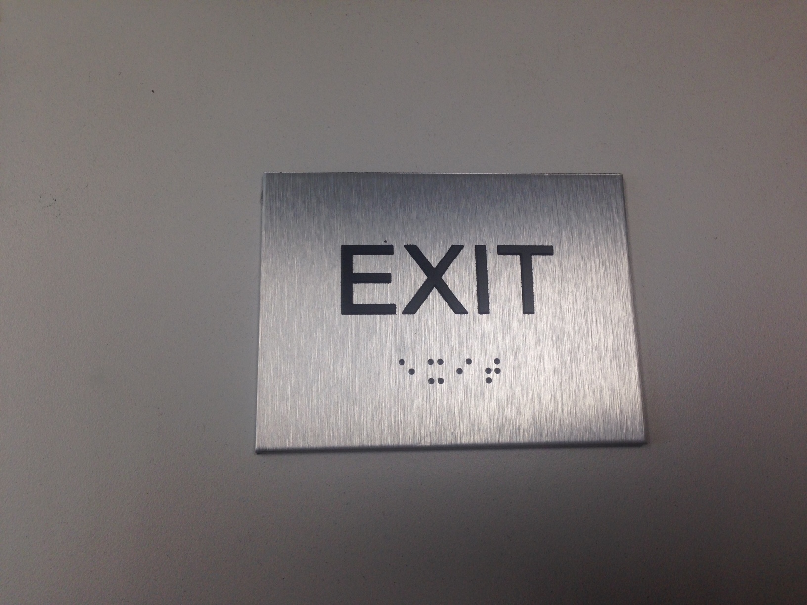 ADA Sign Materials - Brushed Aluminum is a classy choice