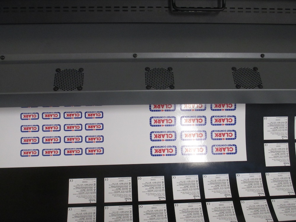 Leave id stickers at your work site to tell customers how to contact you