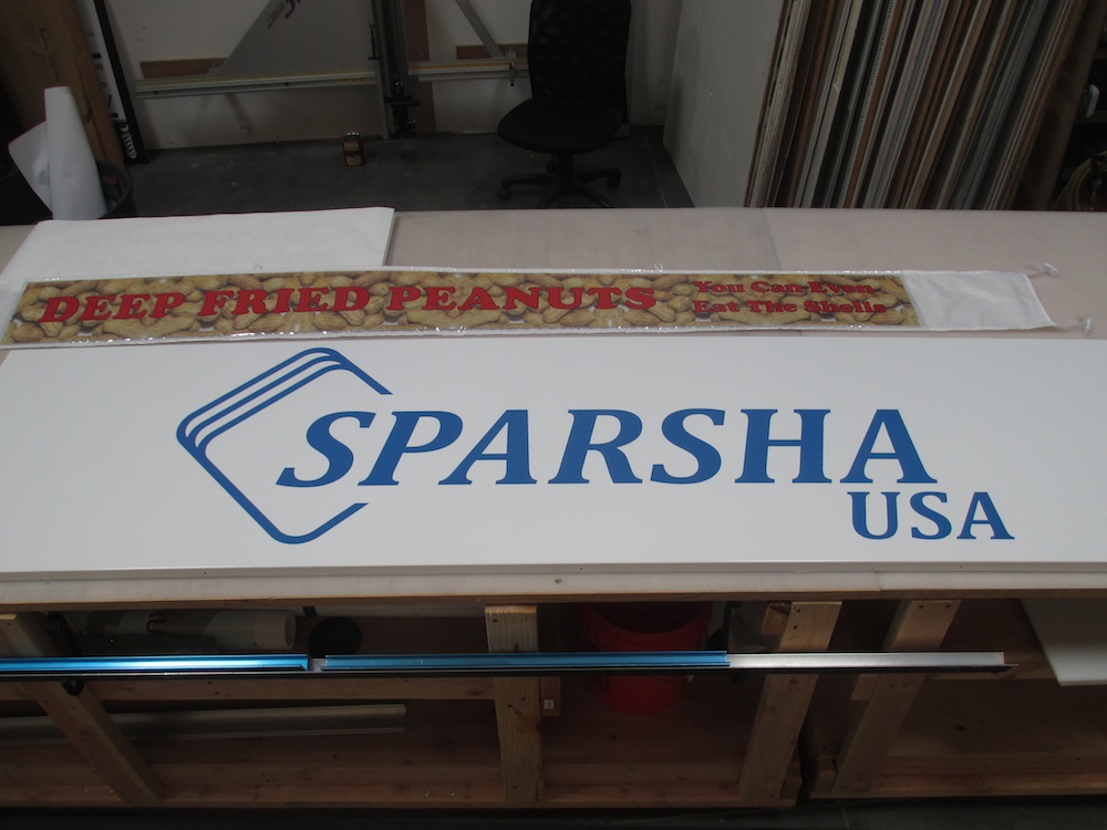 Building Sign Example:  Sparsha Pharma International Building Sign