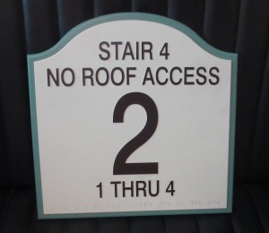 This ADA Sign has mistakes in the Braille