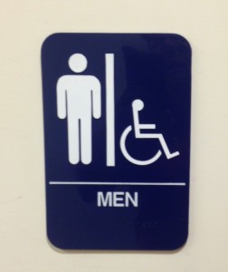 Contrasting colors and size help the visually impaired