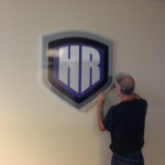 custom Lobby Sign Poway CA. This is a 1: PVC interior sign mounted on pins