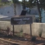 Hillside Village Apartment Monument Sign Vista CA. again, replaced a rotting wood sign