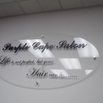 Custom Lobby Sign out of acrylic