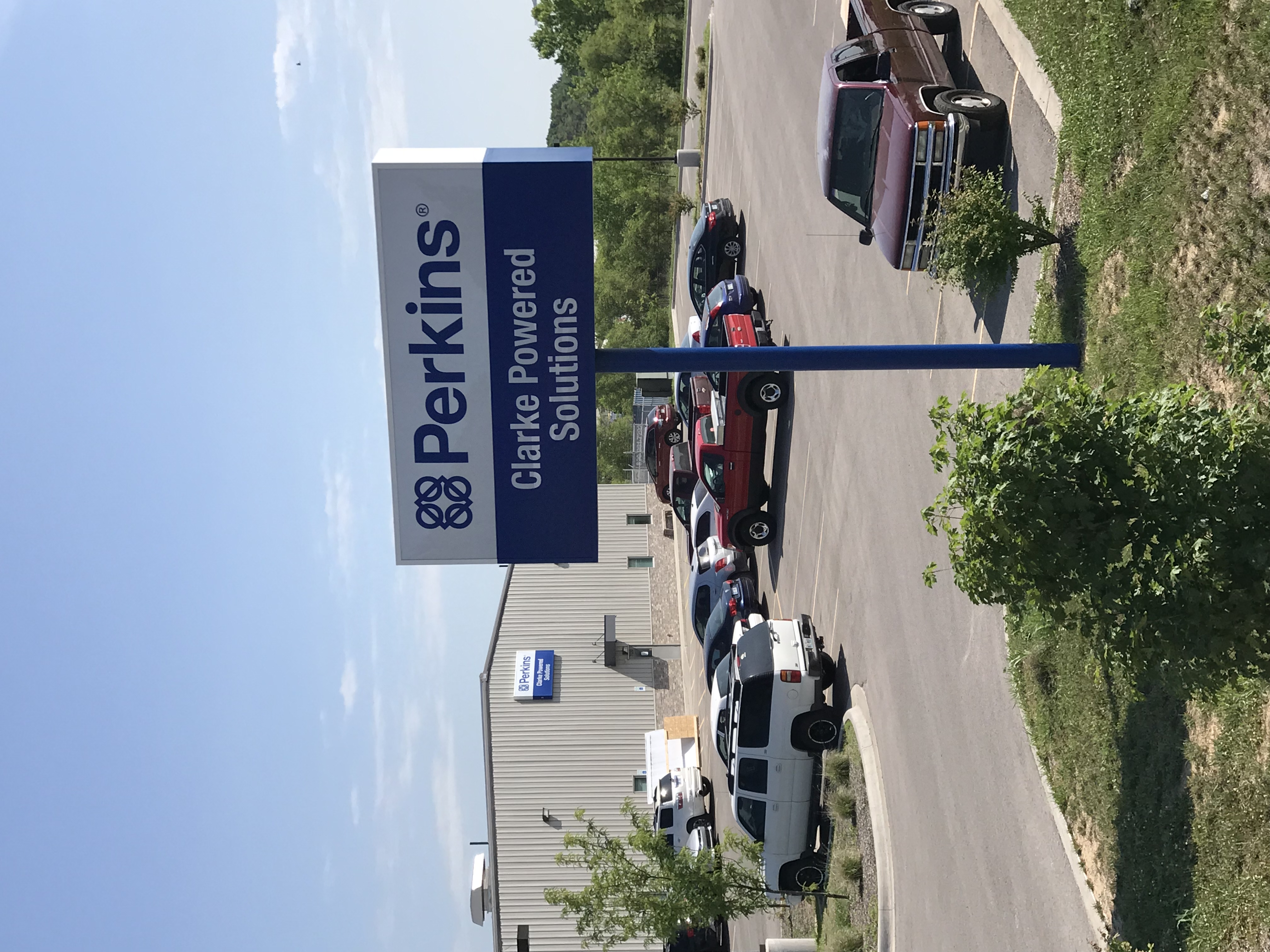 Clarke Perkins Pylon Sign