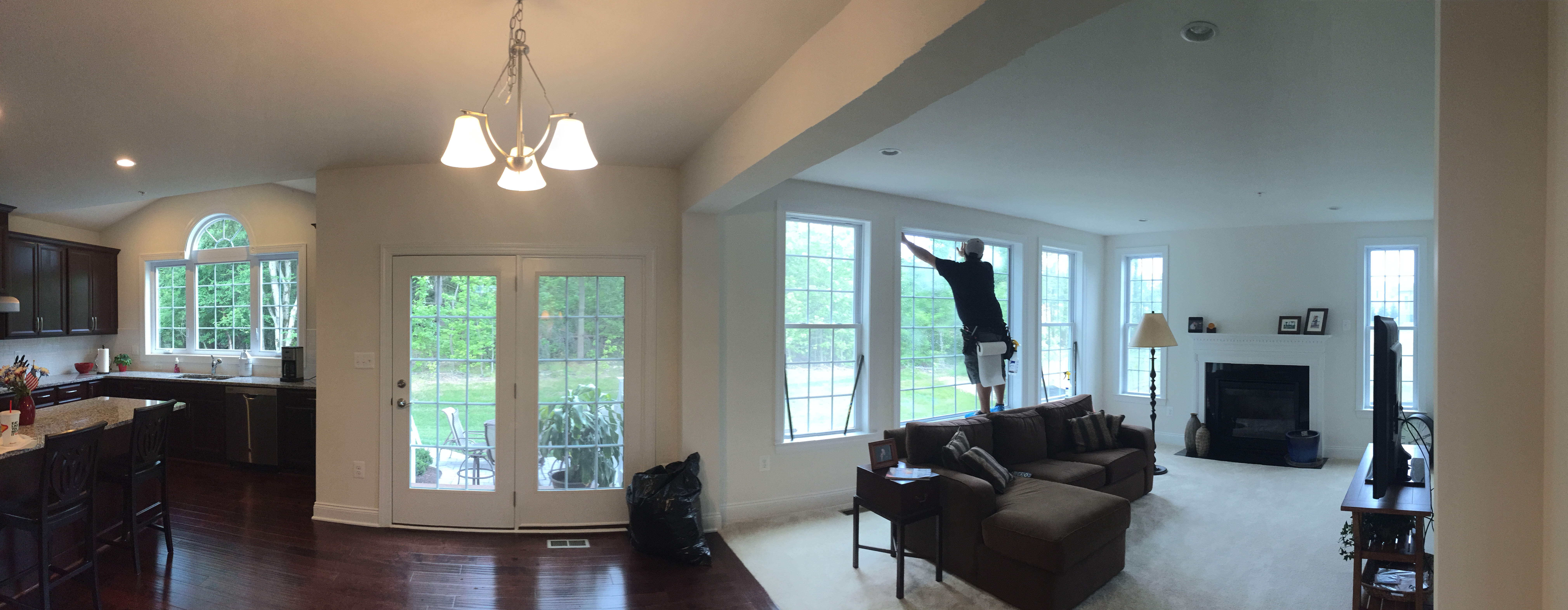 Severn, MD – Residential Window Tinting Installation for New 2 Story Home Protecting Interior