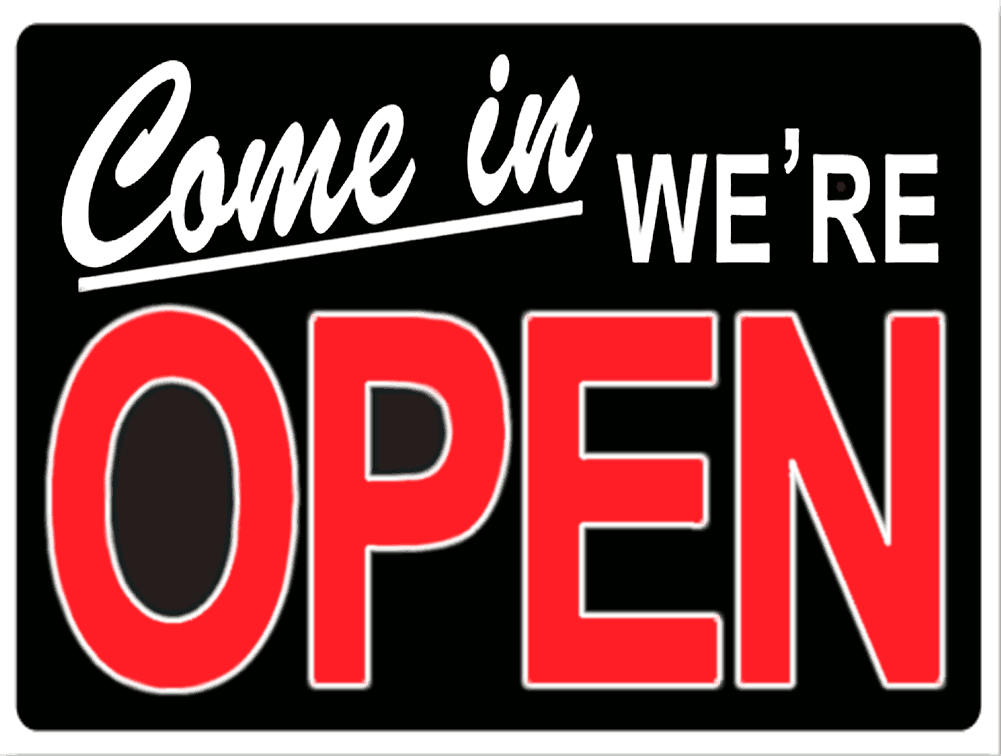 Pearland, TX - Open for Business Signs for Farmers Markets