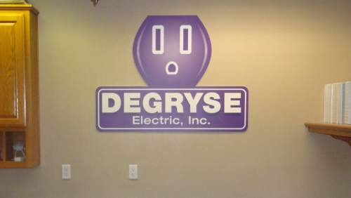Lobby, Parking Lot, Building Signs in Pleasanton, CA for Degryse Electric Company