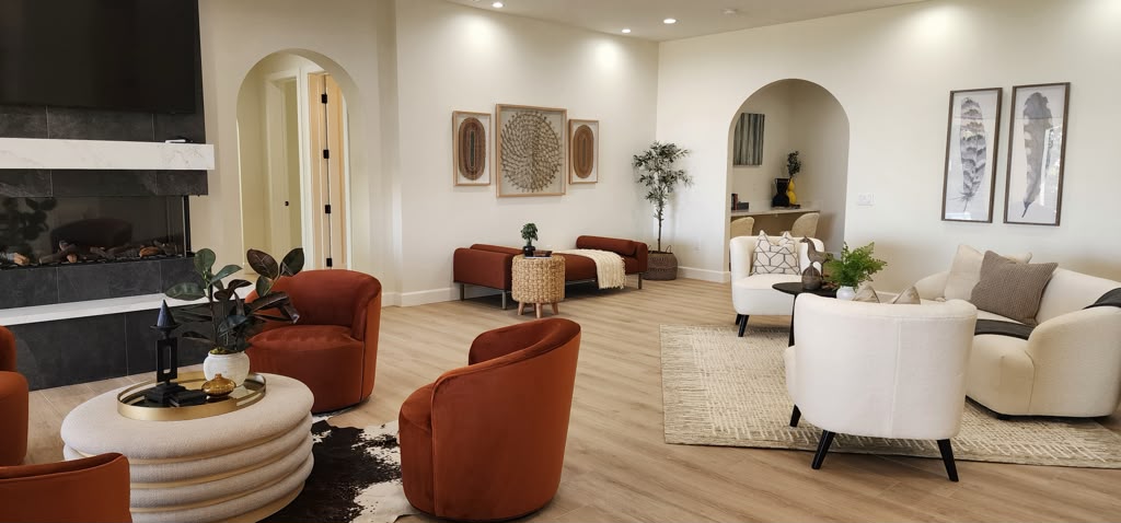 Upland, CA - How Home Staging Solved a Challenging Open Family Room Layout