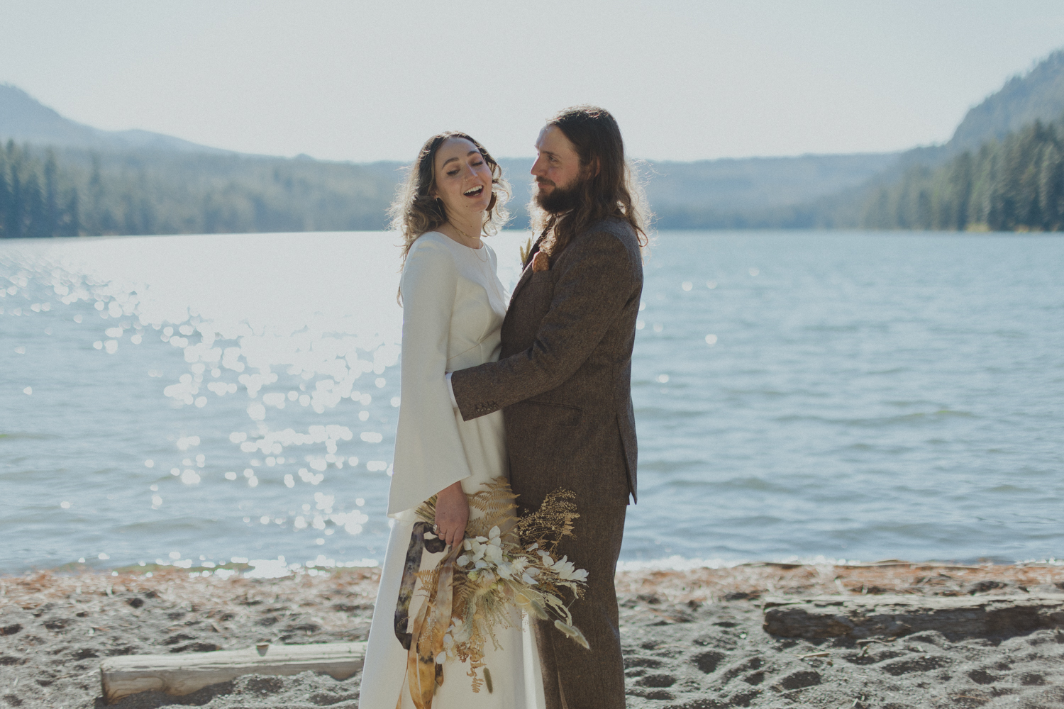 Bohemian Camp Wedding at Suttle Lodge in Sisters, Oregon - Deschutes forest