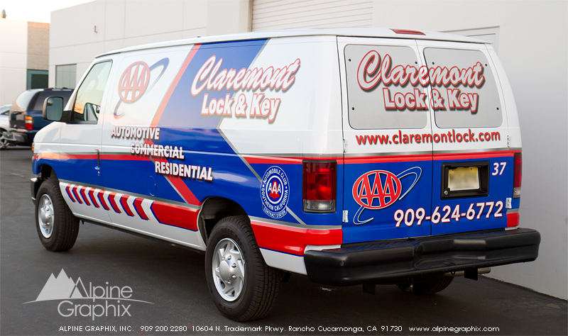 Claremont Lock & Key Van - Rear View