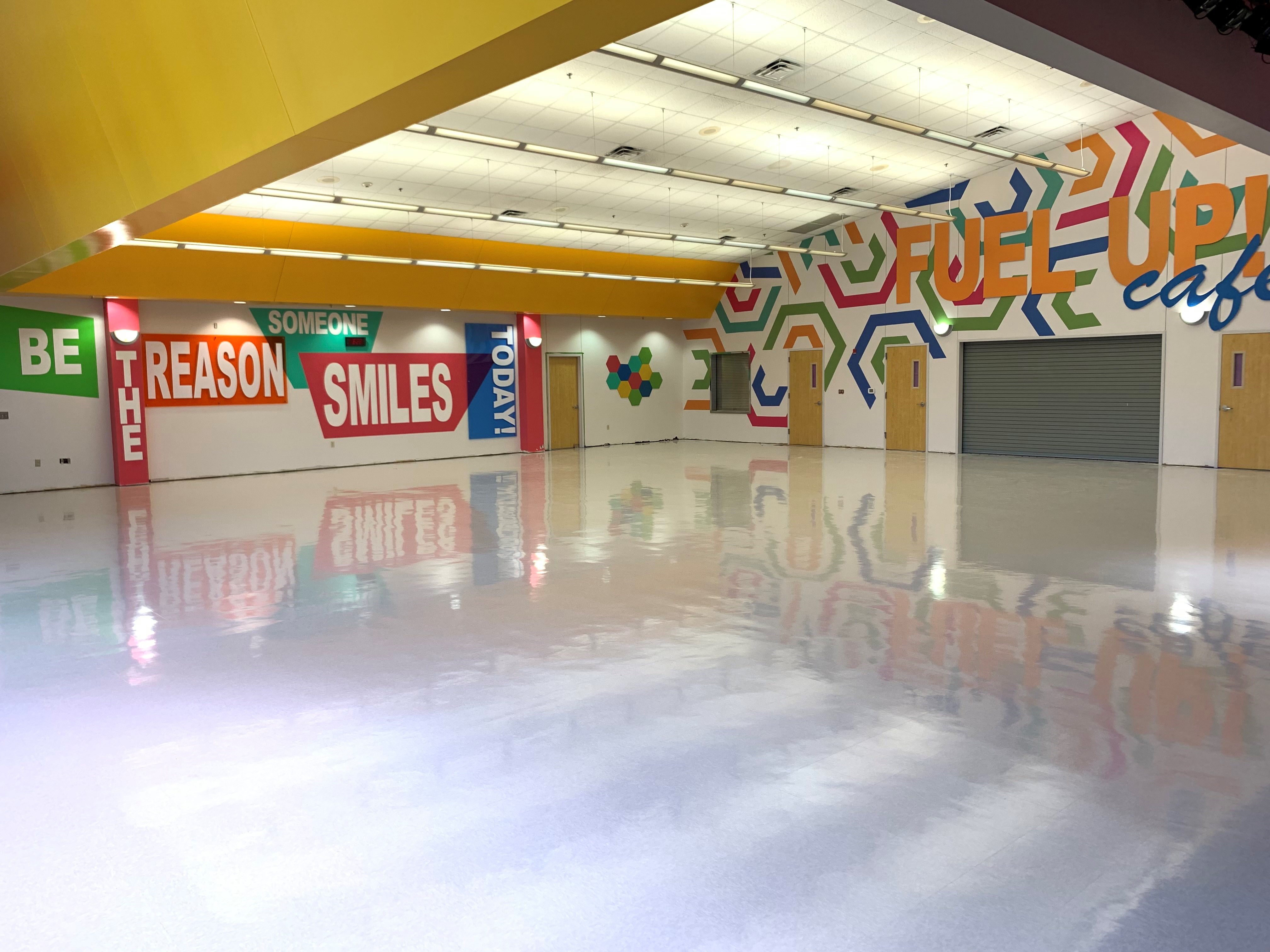 Houston, TX - School Signs for Cafe and Gym Increase School Spirit | Sign News