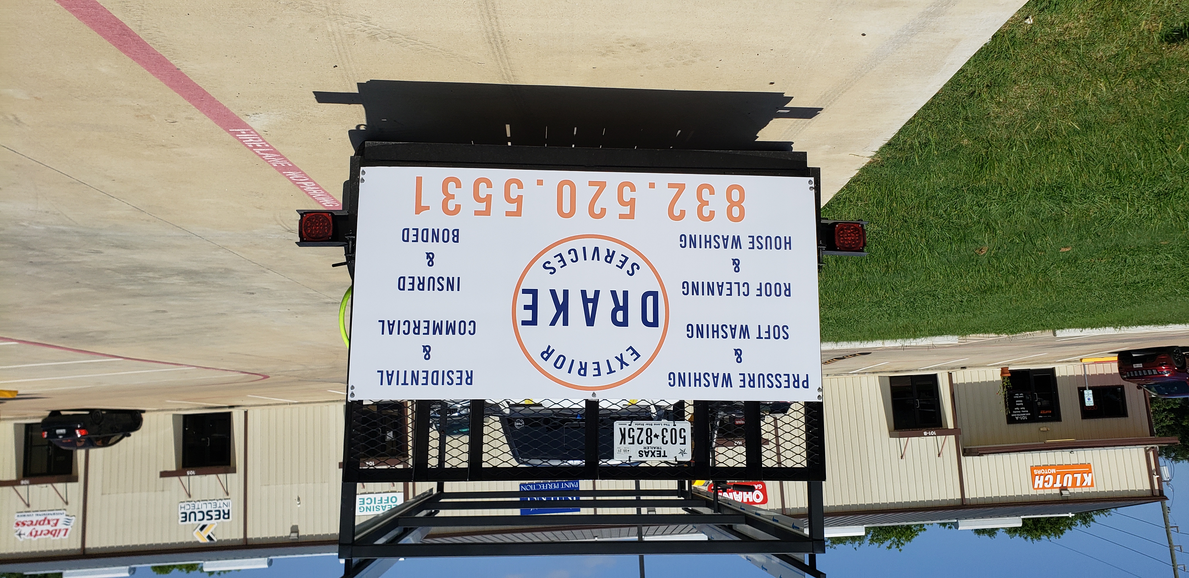 Houston, TX - Custom Pressure Washing Trailer Signs | Sign Industry News