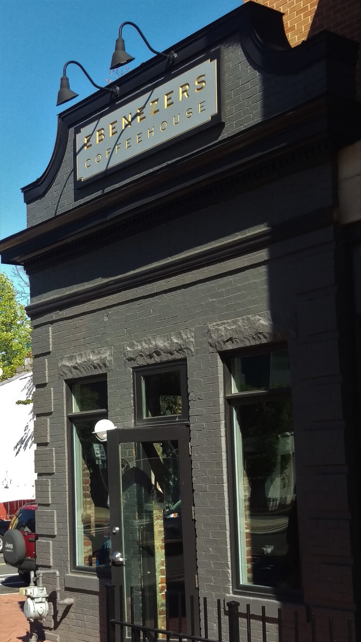 Washington DC, Carved Sign HDU Ebenezers Coffeehouse
