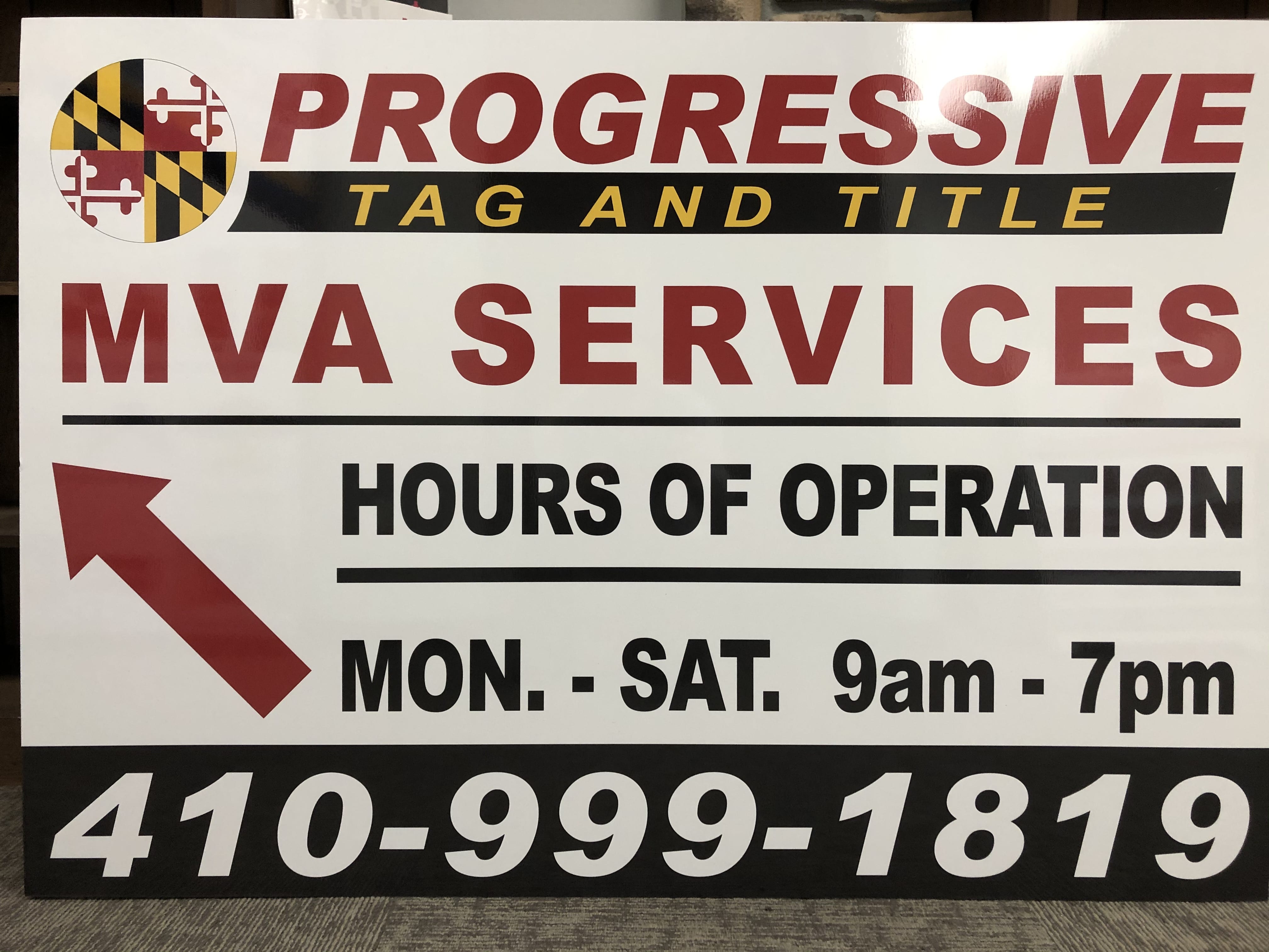Outdoor Signs and Graphics for Office or Business, Rosedale and Nottingham MD