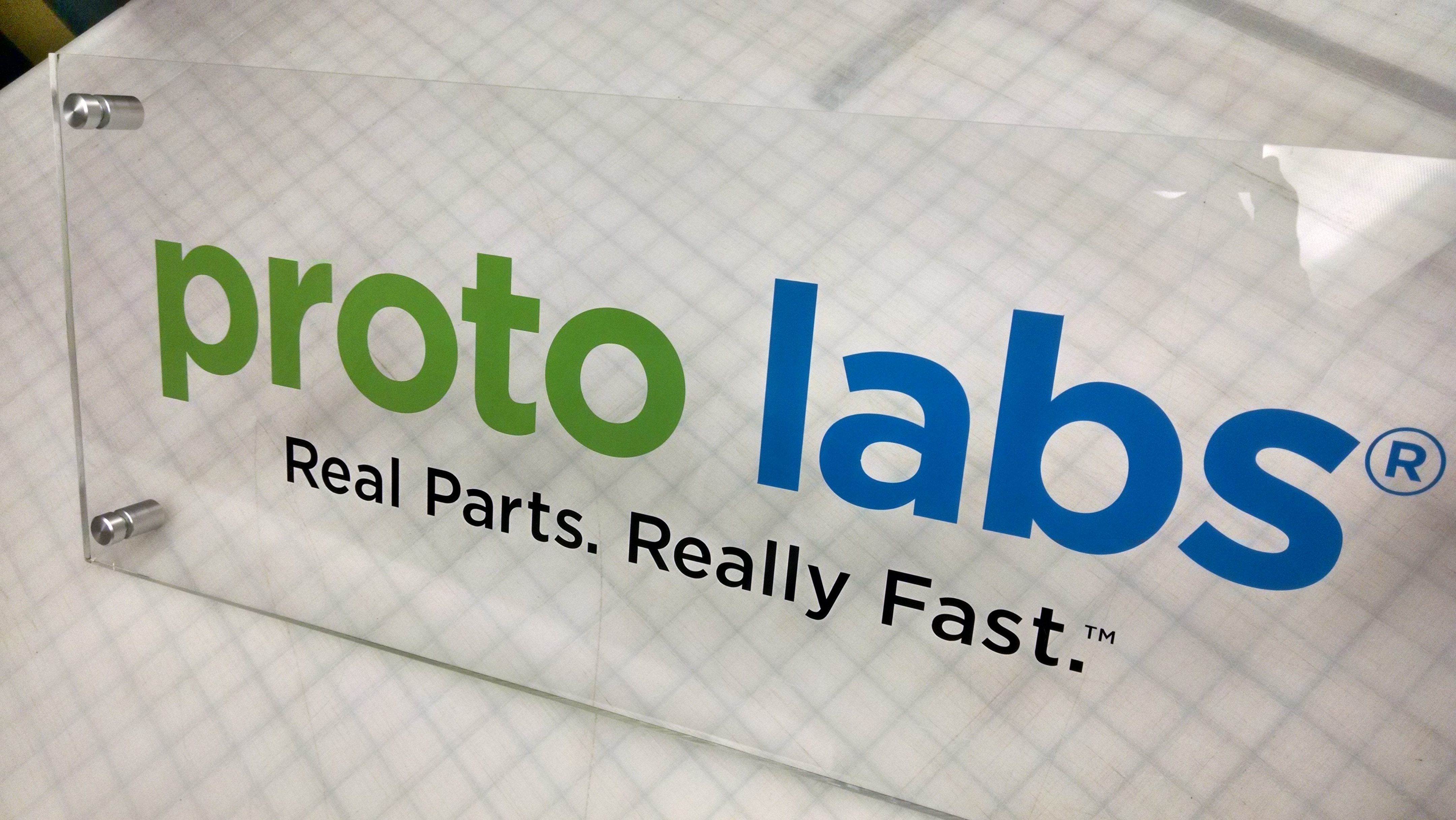 Proto Labs Acrylic Sign