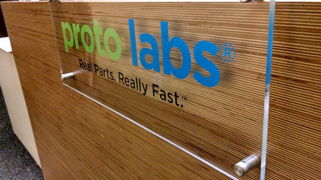 Proto Labs Lobby Sign