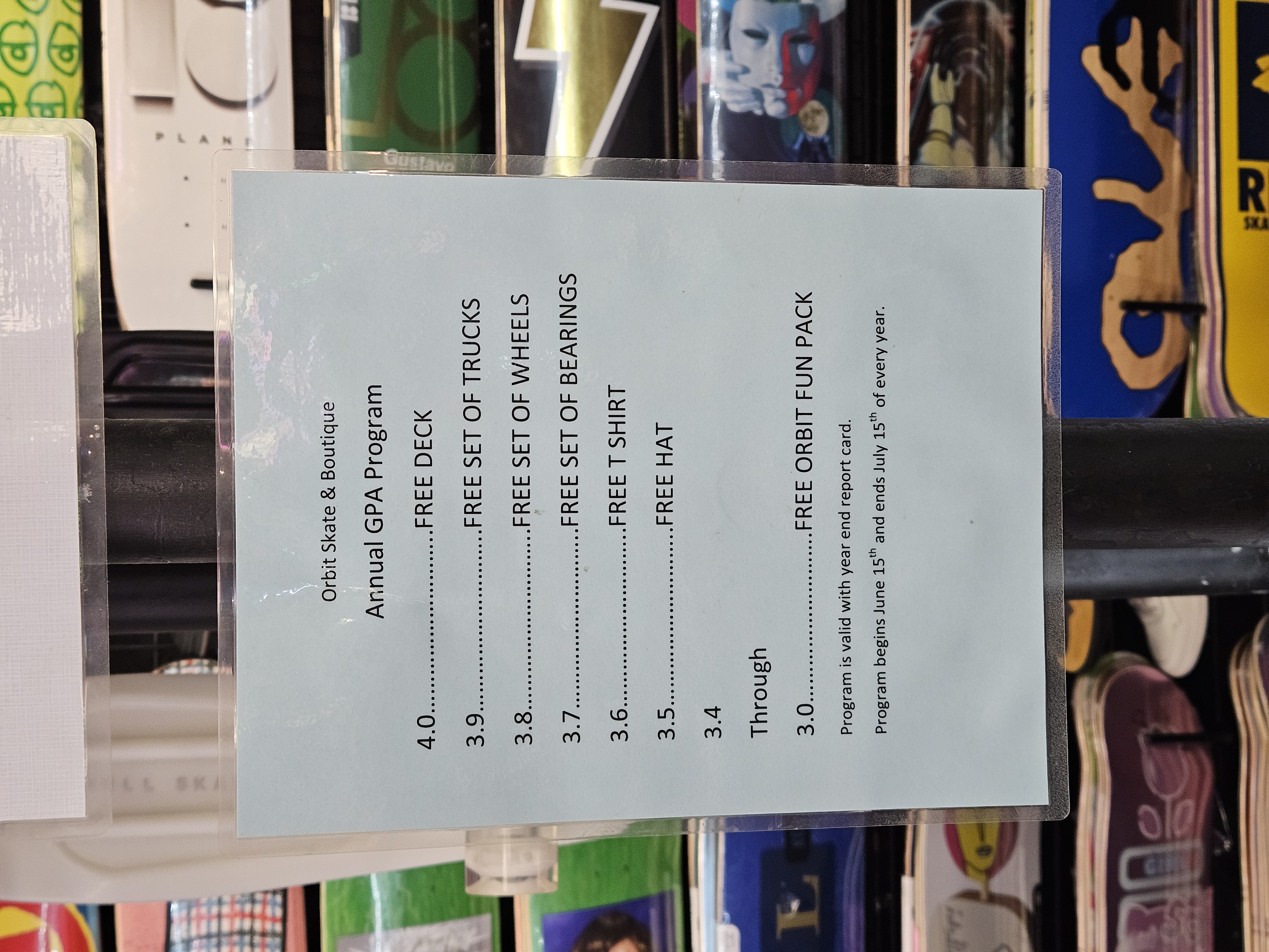 San Leandro, CA - Skate Shop News: Orbit Skate Gives Free Stuff For Good Grades