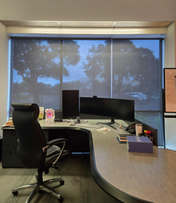 Hayward, CA - Lutron Motorized Solar Shade Install for a Modern Business Office?