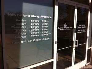 Window lettering