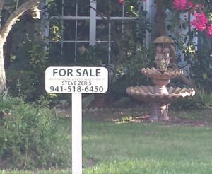 Another example of the unique signs required by local HOA's in the Sarasota, FL area
