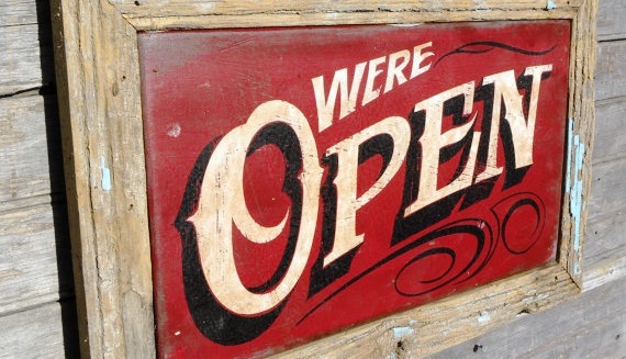 Scottsdale, AZ - Open for Business Signs for Restaurants