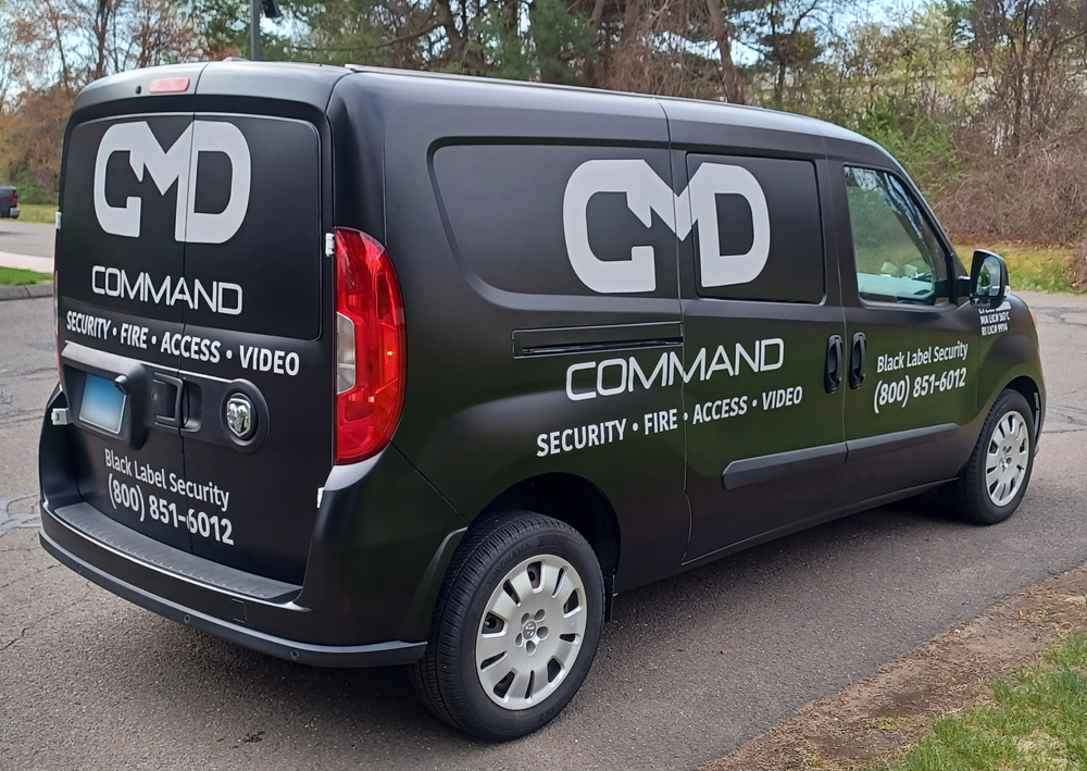 East Granby, CT - Custom Vehicle Wraps for Security System Installation Company