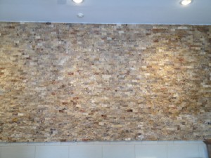 powdermill wall - before