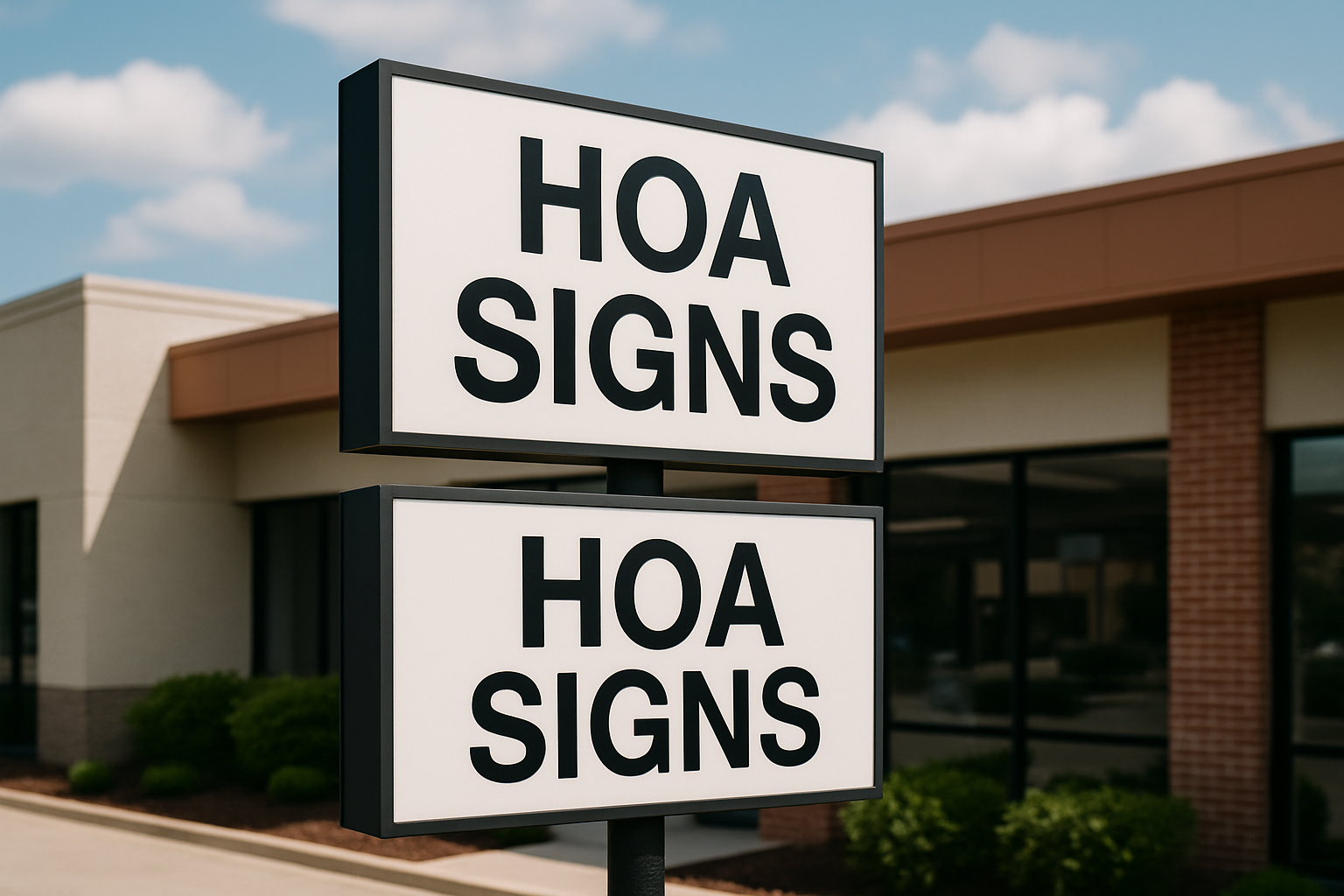 New HOA Signs in Tampa, FL