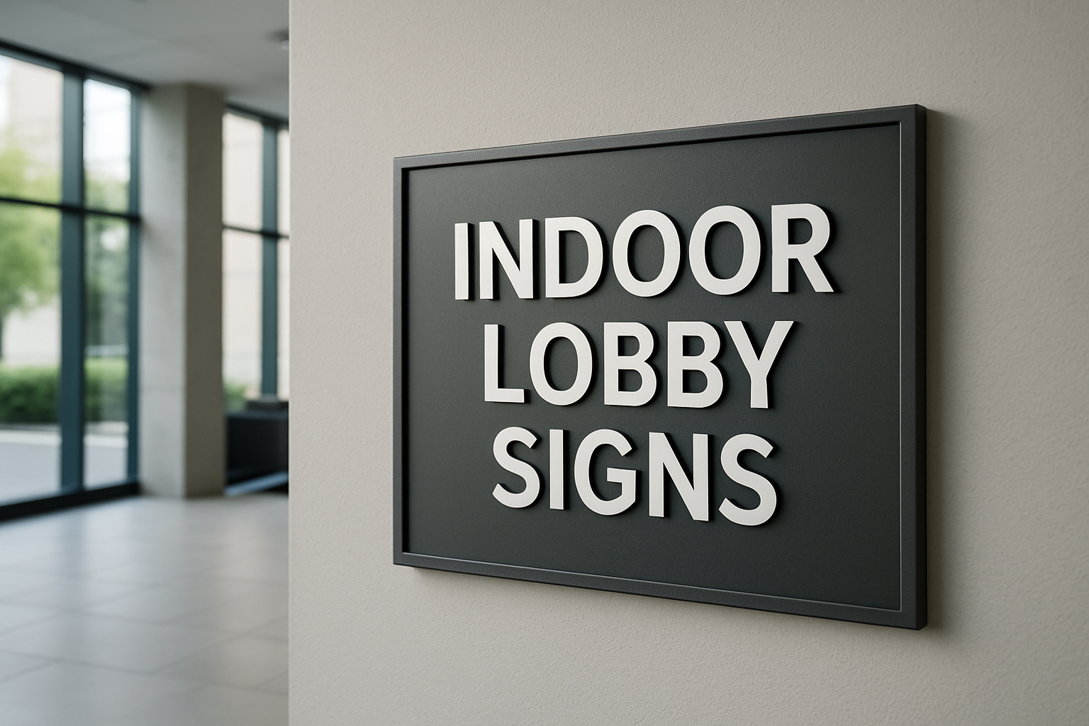 Tampa, FL-Indoor Lobby Signs, Multipurpose and Endless Options