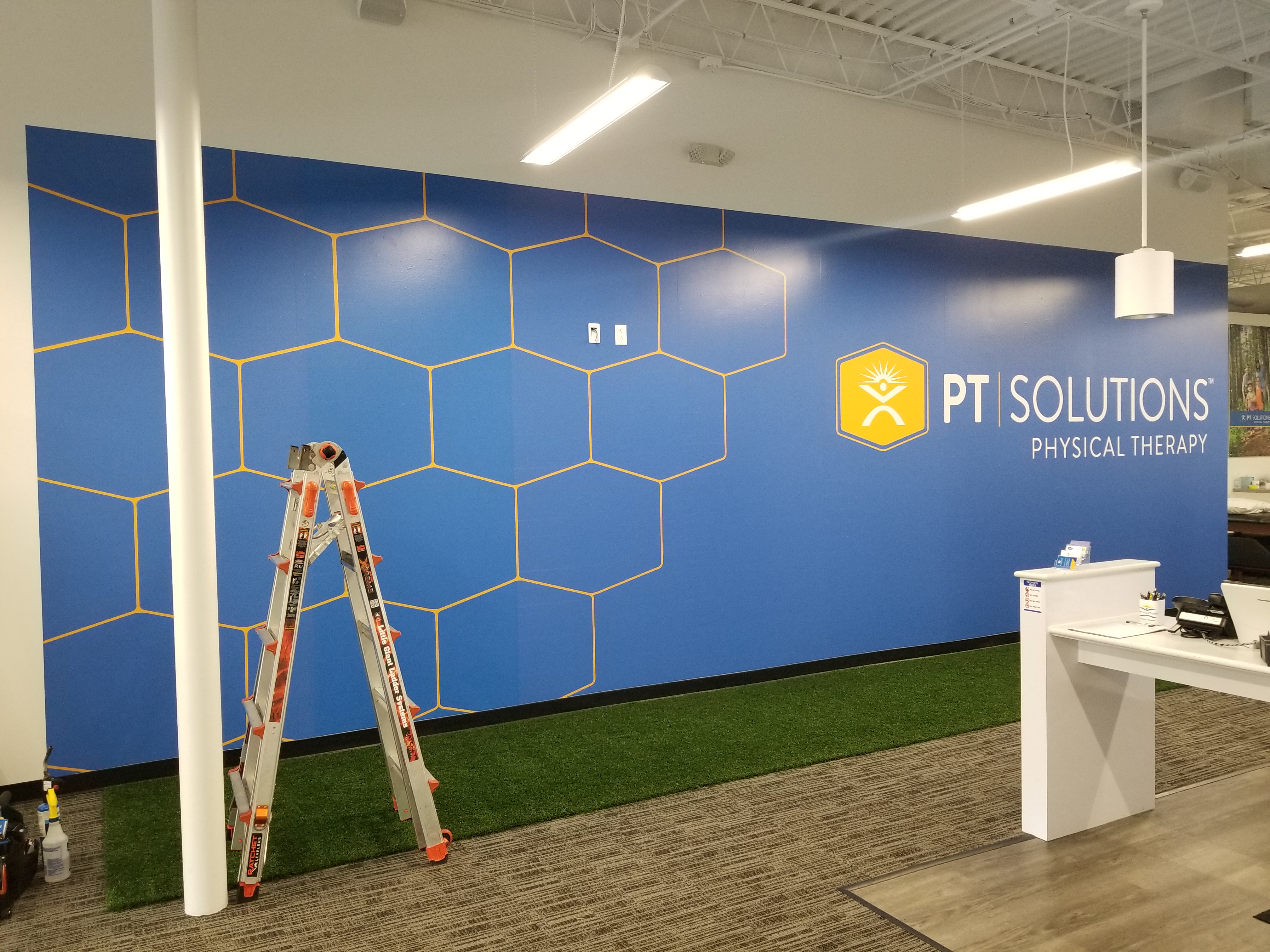 Tampa, FL- Interior Business Wall Murals Add Budget Friendly WOW Factor