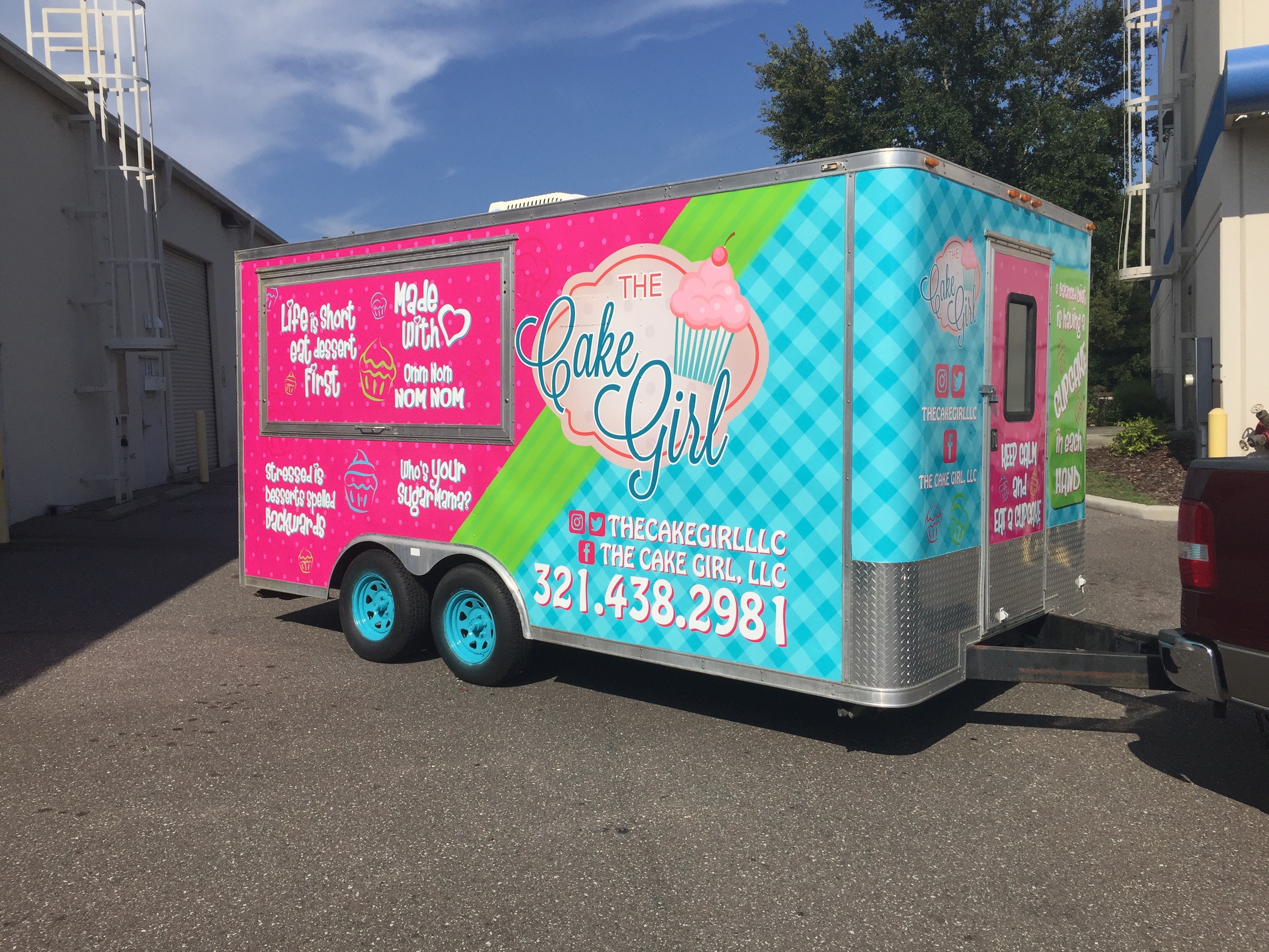 Tampa, FL – Project: The Cake Girl - Vehicle Graphics: Full Trailer Wrap