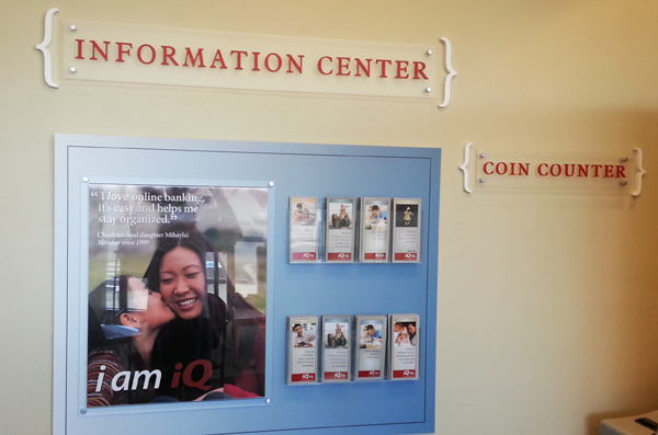 Information Center Sign interior sign
