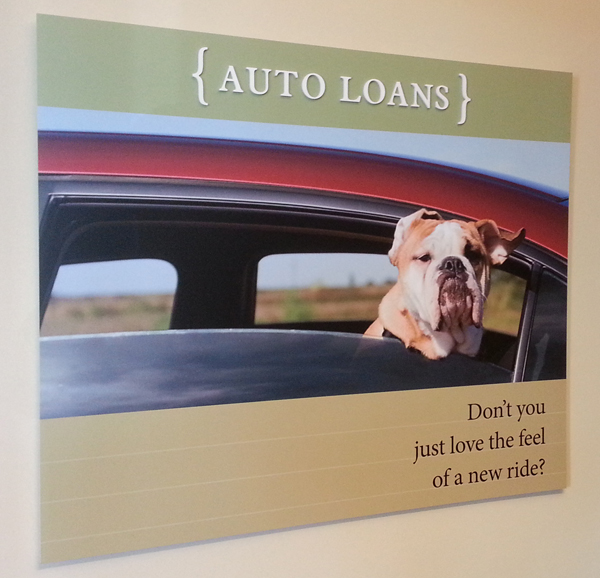 Smart Interior Business Signs at New iQ Credit Union Branch in Vancouver