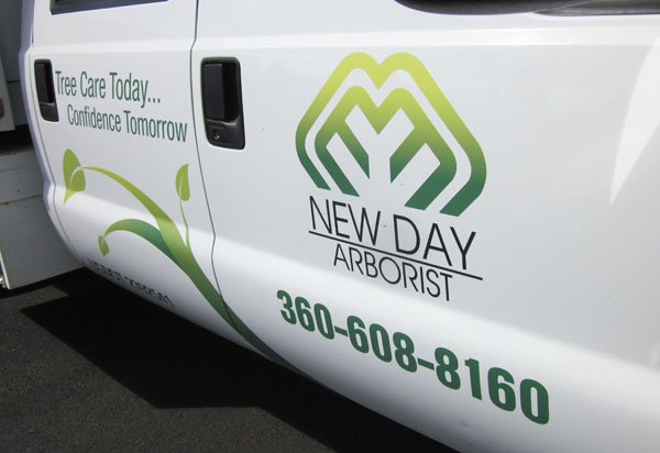 Truck Decals Are Cost-Effective for Tree Care Company in Clark County Washington