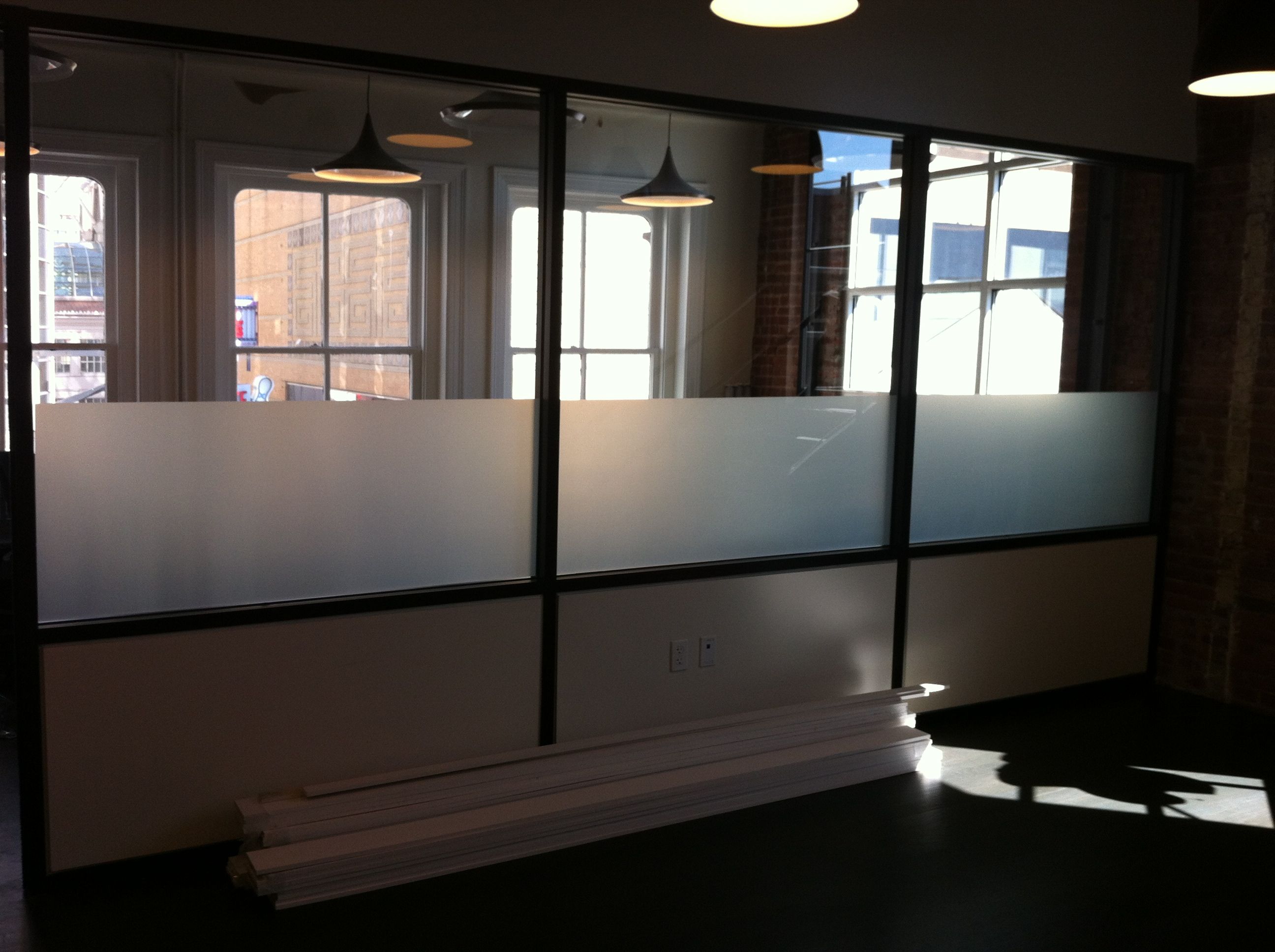 Decorative Frosted Window Film in Washington DC for We Work