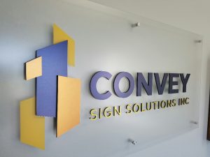 Lobby Sign for Convey Sign Solutions