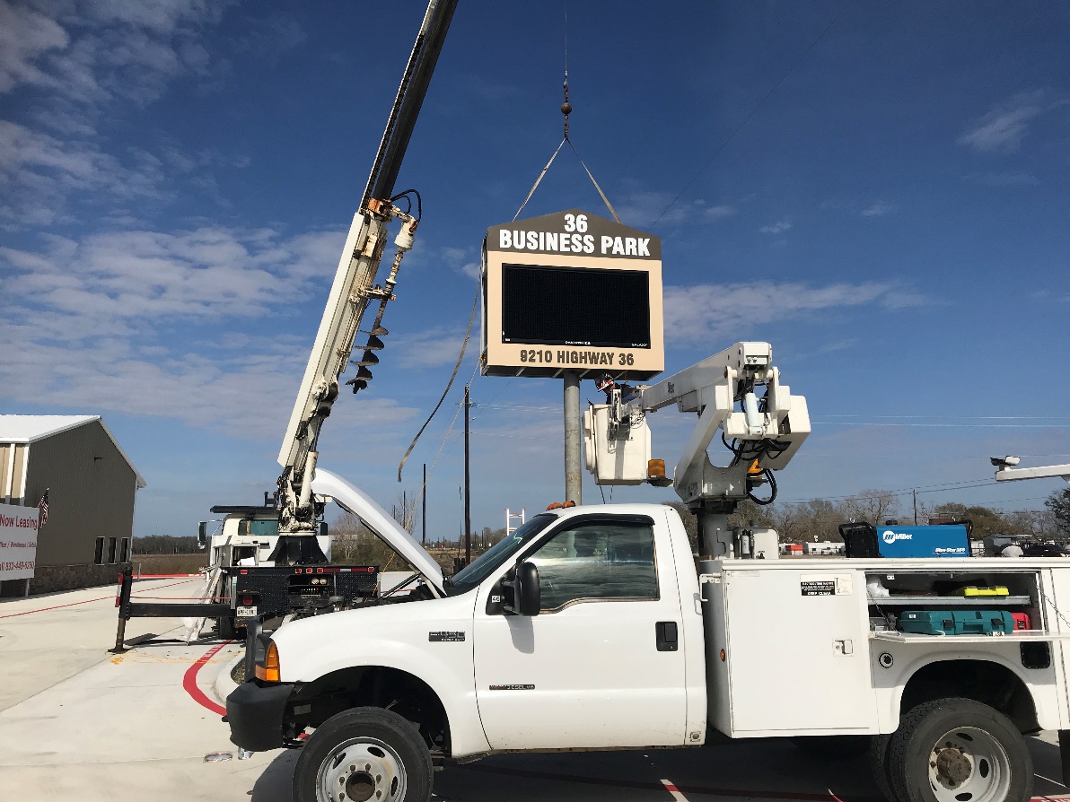 Digital Message Pole Signs