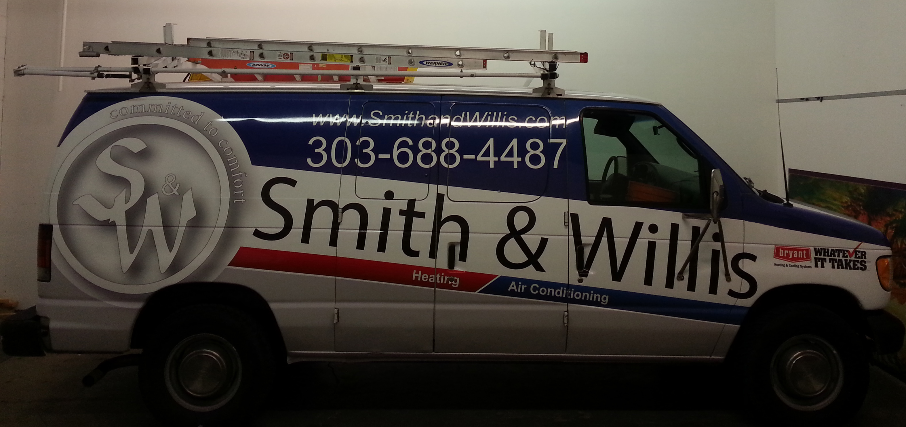 Fleet Wraps & Graphics in Commerce City, CO for Smith & Willis' Service Vans, an HVAC Company