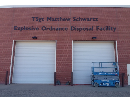 Custom Dimensional Letters for the Exterior of a Building at F.E. Warren Air Force Base - Cheyenne, Wyoming