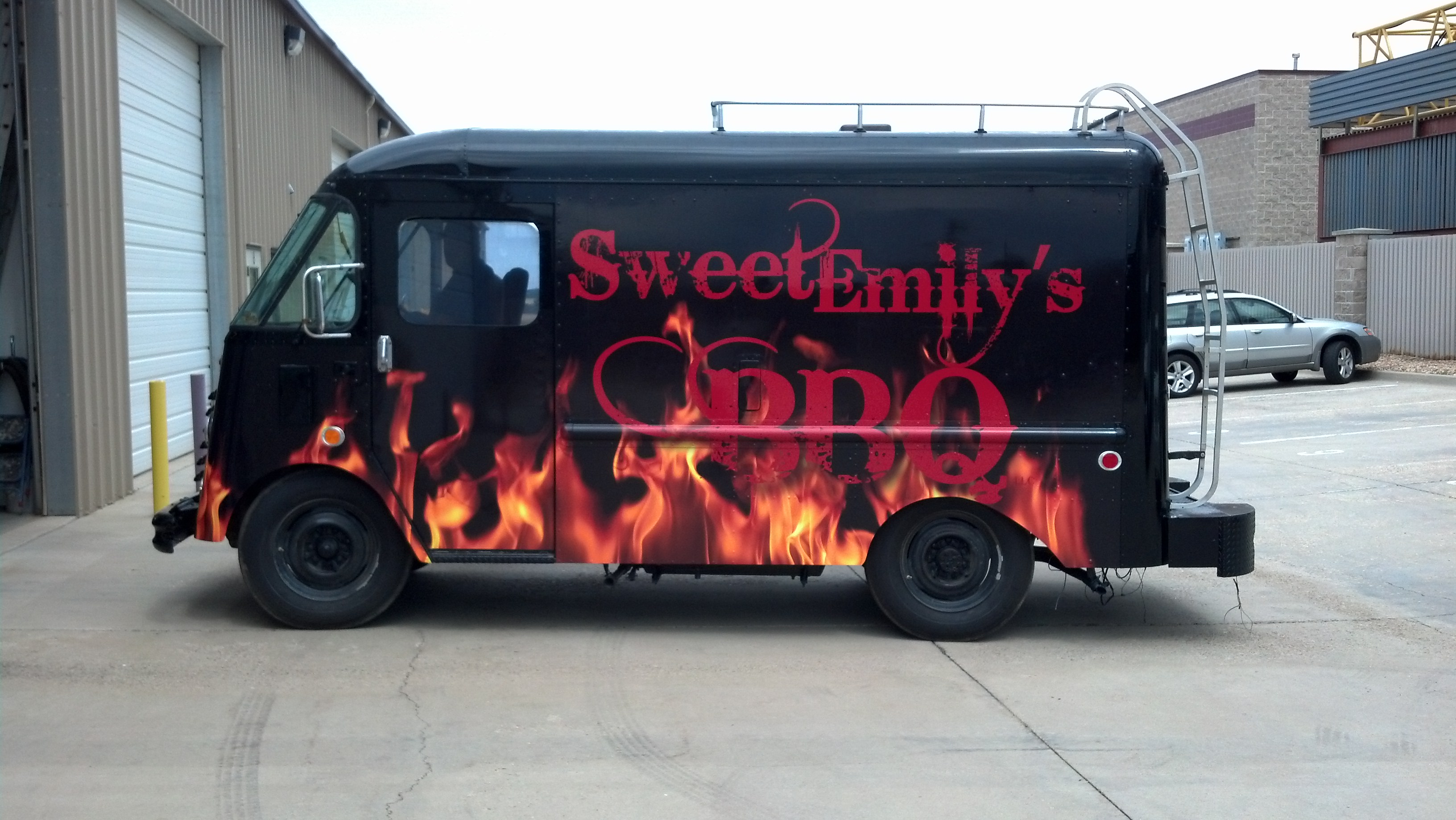 WOW! What a Vehicle Graphics Makeover! - Wrap for Sweet Emily's BBQ - Conoco Station in Erie, CO - Highways 52 & I-25 