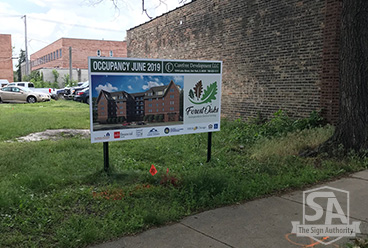 Wheaton, IL - Construction Site Sign for KF Walter Homes | Signage News
