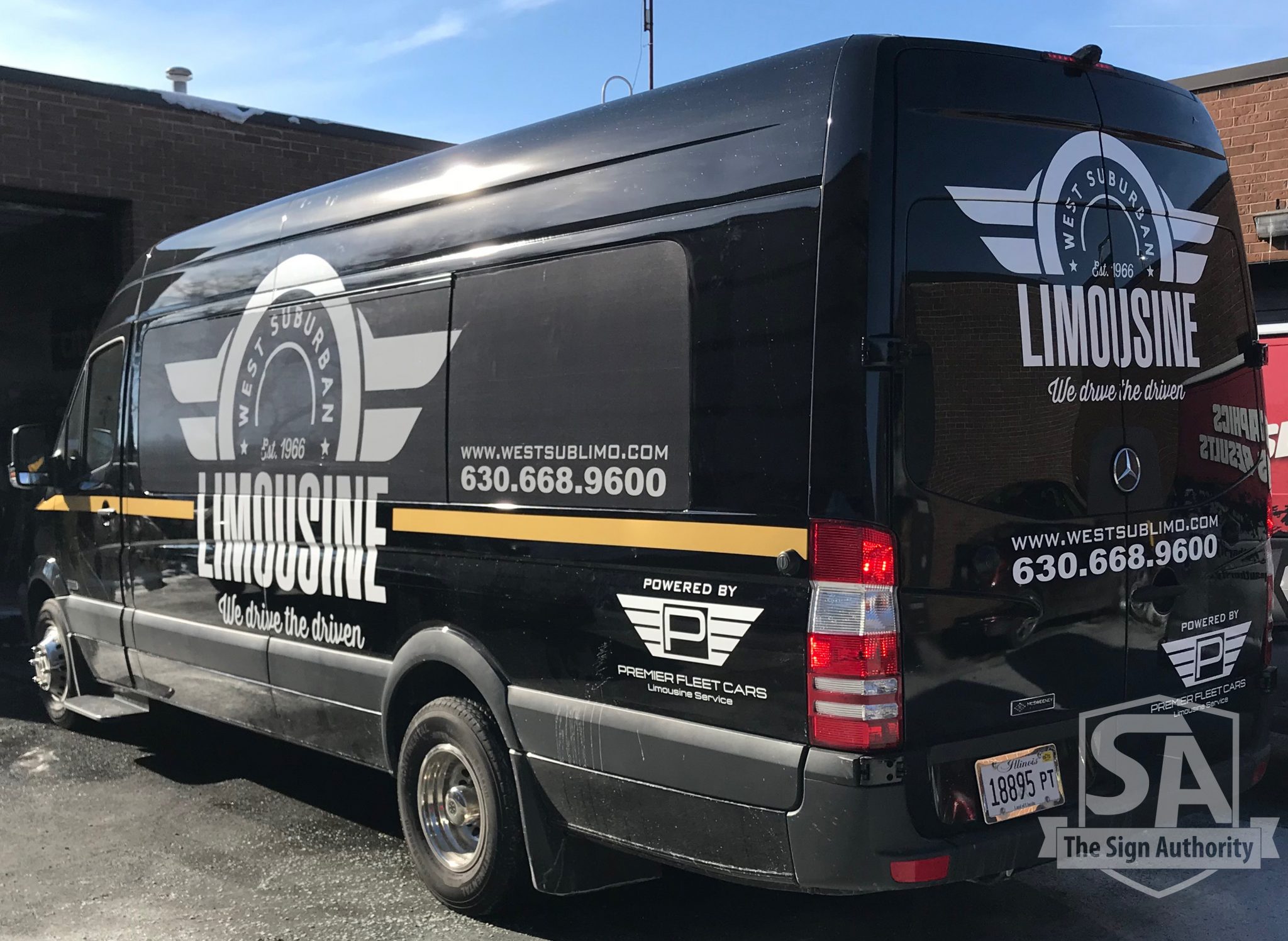 Custom Van Decals for West Suburban Limousine in Winfield, IL