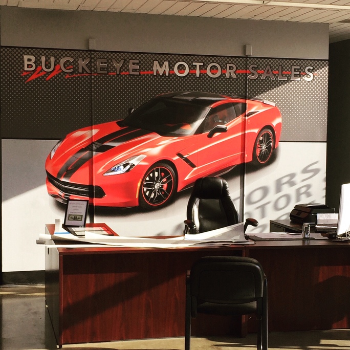 Columbus, OH - Vinyl Wall Graphics for Buckeye Motor Sales