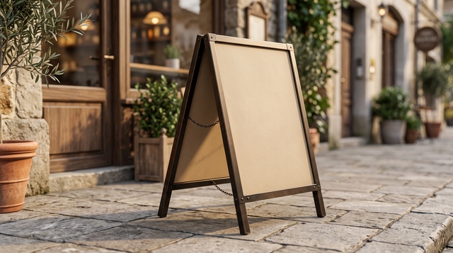 Lakeland, FL - A Frame Signs Give Sidewalk Retailers Affordable Visibility